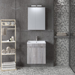 Σετ Έπιπλο Μπάνιου OMEGA GREY OAK