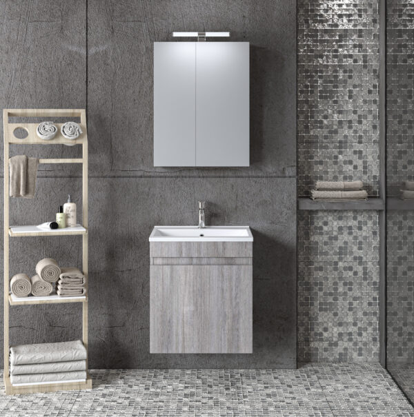 Σετ Έπιπλο Μπάνιου OMEGA GREY OAK
